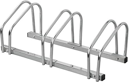 ProPlus für 3 Fahrräder Fahrradständer, Silber, 3