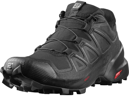 Salomon Speedcross 5 Damen Trail Running Schuhe, Grip, Stabilität, Passform, Black, 36 2/3