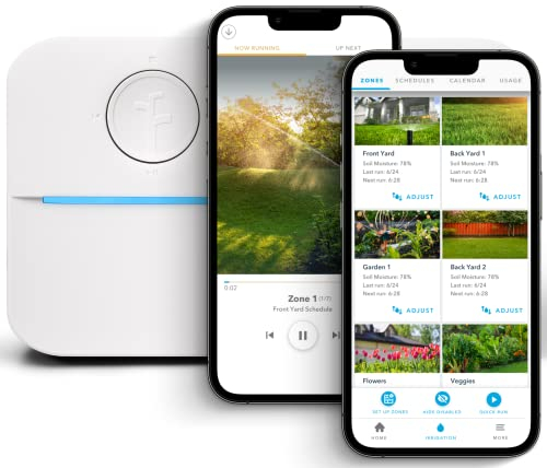 Rachio 3 Wi-Fi-Rasensprenger-Steuereinheit, Kompatibel mit Alexa, 8-Zonen