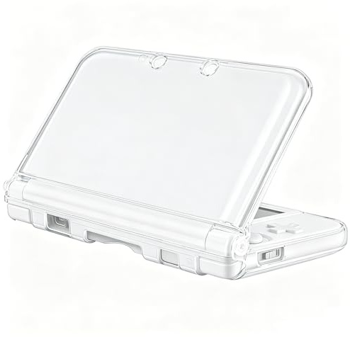 Custodia rigida trasparente compatibile con Nintendo 3DS XL/LL, custodia protettiva di ricambio 3DS XL Crystal Clear Housing (non compatibile con la nuova versione)