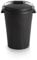 PLASVIDAVI Cubo de basura negro con tapadera. Capacidad 100 Litros. Especial exterior