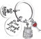 Porte-clés anniversaire, 50e anniversaire cadeaux pour femmes hommes cadeaux d'anniversaire en acier inoxydable anniversaire porte-clés porte-clés bijoux cadeaux pour maman grand-mère (50e).