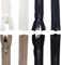 TENDEEVOLUTION Cerniera Lampo Nautica in Nylon con Catena da 10 mm e Cursore Divisibile, in diversi colori e misure. Zip Cerniera Ricambio per Tendalino Barca, Cuscineria, Camper (Beige, 150 CM)