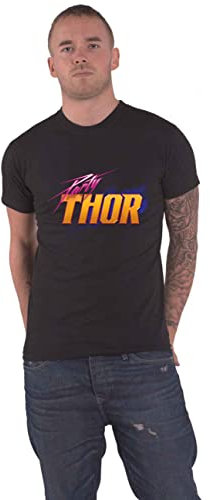What If T Shirt Thor Party Logo Nouveau Officiel Marvel Comics Homme Noir Size M