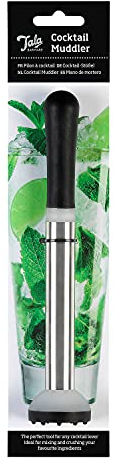 Tala Stainless Steel Cocktail Muddler, Ideal for Mixing & Crushing Ingredients, Durable Bar Tool for Mojitos & Cocktails, Dishwasher Safe