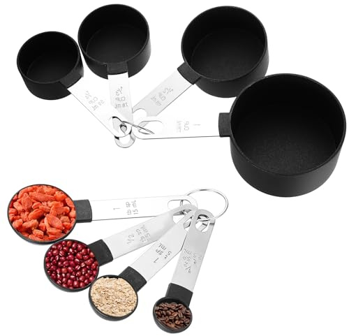 11 Pz Cucchiaio Dosatore, Cucchiai Misurini Dosatori, Cucchiai Dosatori e Tazze Dosatrici in Silicone con Scala, Cucchiaini Misurini Cucina per bucato, prodotti da forno, proteine ​​in polvere