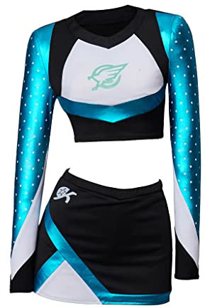 VintageCos Damen Cheerleading Outfit Maddy Cosplay Kostüm Halloween Sexy Uniform Anzug