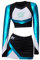 VintageCos Damen Cheerleading Outfit Maddy Cosplay Kostüm Halloween Sexy Uniform Anzug
