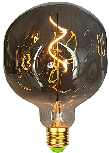 TIANFAN Vintage LED-Lampen 4W G125 Stone Rauch dimmbar unregelmäßig geformte 220 / 240V Edison Schraube E27 Basis Spezialität dekorative antike Glühbirne
