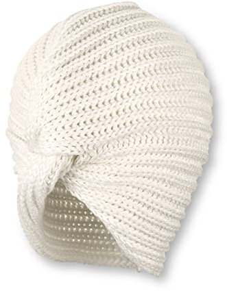 Sterntaler Baby - Mädchen Strickmütze Baby Turbanmütze Strick, beige, 53