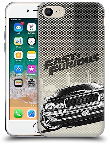 Head Case Designs Offizielle Fast & Furious Franchise Halbtonauto Logo Kunst Soft Gel Handyhülle Hülle kompatibel mit Apple iPhone 7/8 / SE 2020 & 2022