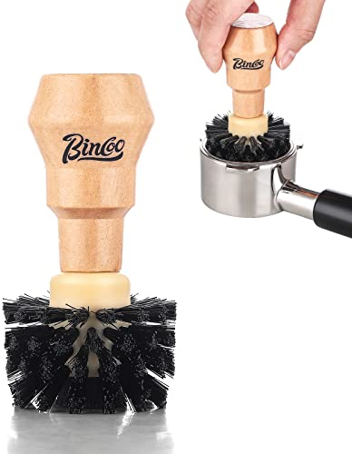 Bincoo Reinigungsbürste für Espressomaschinen (58 mm, 58 mm Siebträger-Reinigungsbürste)