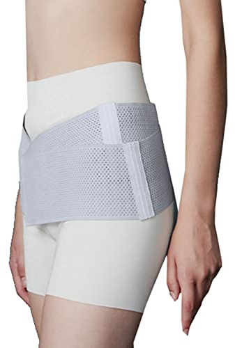 ZOUTYI Cintura Di Supporto Lombare Cintura Di Correzione Cintura Di Correzione Posteriore Traspirante Back Sostegno Per Sostenere Stabilizzare Stabilmente La Tua Articolazione Sacroiliaca,Grigio,L