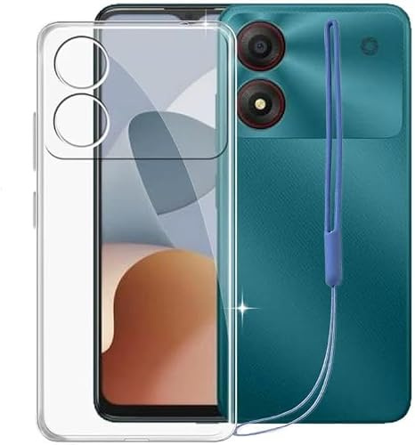Custodia per ZTE Blade A34 (6.60), KJYFOANI Trasparente Morbido TPU Custodie Protettivo, Ultra Sottile in Silicone Case Anti-Graffio Cover per ZTE Blade A34 - Cristallo