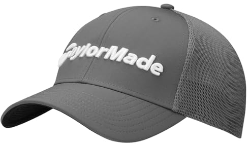 TaylorMade Unisex Evergreen Cage Cap 2024 Verschluss, grau, S/M