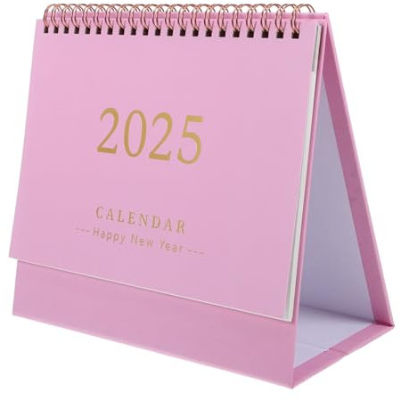 Weihnachten Geschenkideen Rosa Desktop Kalender 2025, Manuell Verstellbar