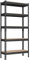 SONGMICS Schnelle Montage, Schwerlastregal, Standregal, Lagerregal, Küchenregal, Regal, 5 Ablagen, 30 x 75 x 150 cm, bis 875 kg belastbar, für Keller, Küche, Arbeitszimmer, schwarz GLR300B01