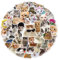 POPOYU 100 Stück Katze Aufkleber Classic Wasserfeste Vinyl Sticker für Laptop, Telefon, Wasserflasche, Skateboard, Koffer, Gitarre, Pad, Scrapbook Aufkleber für Kinder Gastgeschenke Mitgebsel