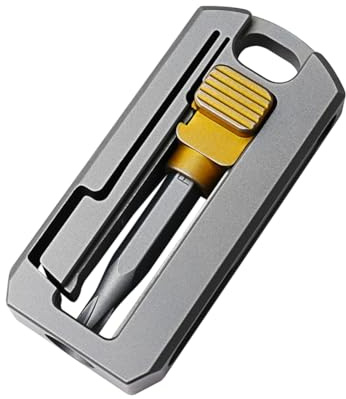 Vkyipg Titanium Alloy Screwdriver Magnetic Small Maintenance Combination Multifunctional Portable Outdoor Tools