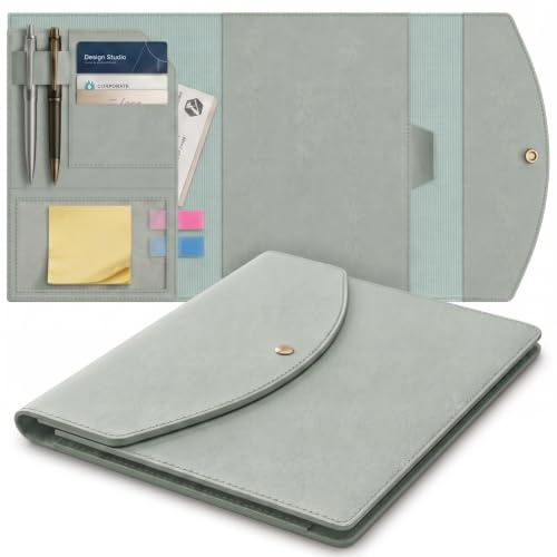 Note Wrap Luxuriöser schlanker Organizer-Einband, kompatibel mit, Journal, Planer, Executive-Größe A5, passend für 6 x 8.8 Inch große Notizbücher, weiches veganes Leder für Core