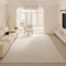 INKAROBOX Moderner Teppich, Creme, Beige, Abstrakt, für Wohnzimmer, Schlafzimmer, Groß, rutschfest, Weich, Dünn, Schlicht für Wohnzimmer Esszimmer Schlafzimmer (Creme-A, 80 x 160 cm)