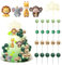 Kuchendeko Tiere Cake Topper, 25 Stück Dschungel Tortendeko Kugeln, Zoo Waldtiere Kuchendeko für Geburtstag Baby Shower