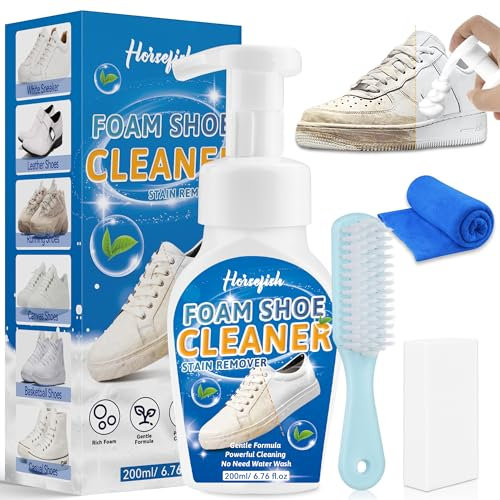 Schuhputzsets, 200 ml Wildleder Pflege mit Schuhbürste & Tuch, Wildleder Reiniger für Schmutz & Flecken, Sneaker Reiniger für Wildleder, Nubuk, Leder, Strick, Stiefel, Canvas, Gummi, PU, Schuhreiniger