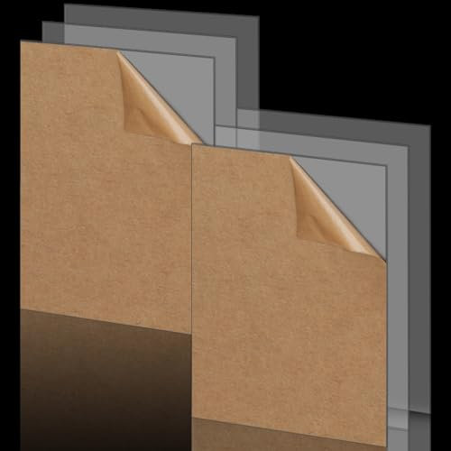 AHAQU 6PCS A3 Clear Acrylic Sheet 42x30cm, 5mm Thick Transparent Plastic Sheet Plexiglass Panels, Perspex Sheets for Househld Decoration, DIY Projects, Picture Frame, Painting Display