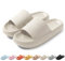 HEOAARG Ciabatte Uomo Donna Casa Comode Slide Pantofole a Nuvola Antiscivolo Ciabatte Piscina Morbide Ciabatte Aperte Estive Leggero Ciabatte Doccia Spiaggia Interno Esterno，Beige,42-43 EU