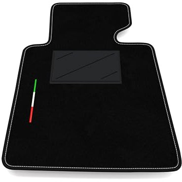 Automatte nur auf der Fahrerseite, 1 Stück, kompatibel mit BMW Serie 3 E46 Cabrio 2000-2007 | 1 maßgeschneiderter Teppich, Italien-Flagge