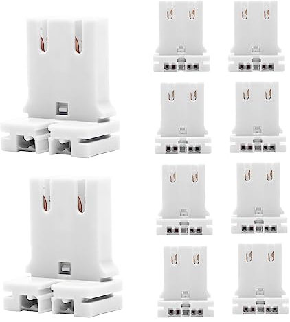 OSALADI 10er-pack Universal-t8-/leuchtstofflampenfassung Einfach Zu Installierende Lampenfassung für Das Home-office Ersatz für Defekte Fassungen