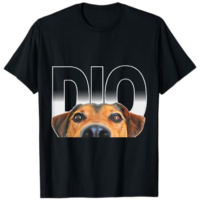 Schriftzug Gott mit Foto Hund T-Shirt