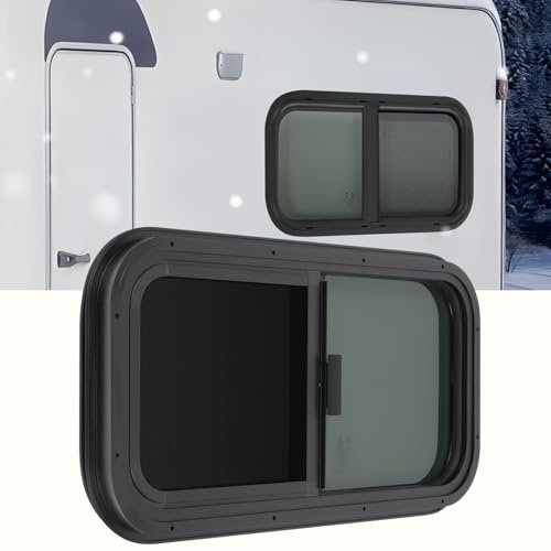 Fenêtres coulissantes pour camping - car, 356*406 vitrine vitrine pour camping - car vitrine anti - insectes, protection solaire pour camping - car, caravane, remorque, pick - up,356*406mm(LxH)