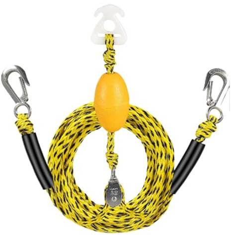 Adaptateur de remorquage - attachement de Corde de Ski, connecteur de Traction de Bateau | Ligne de remorquage Multi-Rider, 4 Cavaliers Connexion remorable Sport Nautique Tire de Traction