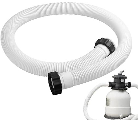Tuyau De Piscine 38 MM, 150cm Filtre De Piscine Pour Tuyau De Pompe, 38 mm Tuyaus Flexible Pour Pompe De Piscines Et Aspirateur De Piscines Et Systèmes D'eau Compatibles Avec Les Tuyaux