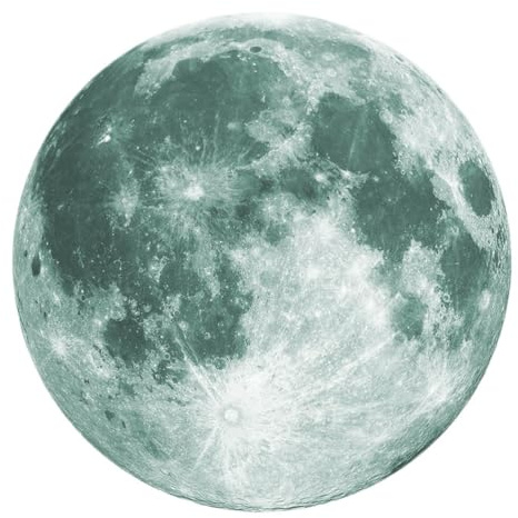 OUNONA Leuchtendes Mond Wandtattoo Abnehmbar Selbstklebend Pvc Wandaufkleber Für Wohnzimmer Schlafzimmer Kinderzimmer Kreative Hintergrunddeko 11.81X11.81In