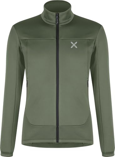 MONTURA Pulse Maglia, Felpa Full Zip in Pile Tecnico da Uomo per Outdoor e Tempo Libero