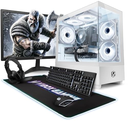 Vibox V-579 PC Gaming Completo • AMD Ryzen 5 5500 6 cores • Nvidia RTX 5050 8GB • 16GB RAM • 500GB SSD • Windows 11 • 23 Monitor • WiFi 6 + Bluetooth 5.4