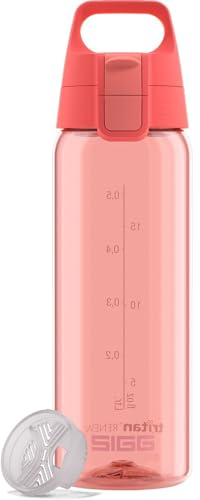 Sigg - Gourde Tritan - Total Color ONE Watermelon - Convient pour les boissons gazeuses - Passe au lave-vaisselle - Anti-fuite - Légère - Sans BPA - Rose - 0,6 l