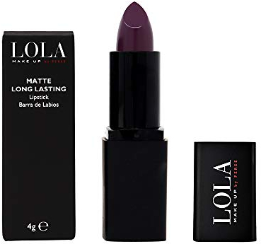 Lola Make-Up Matte Long Lasting Lipstick, Enriched With Vitamin E & Jojoba Oil, Vegan, No. 111 Purple Rock