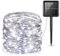Criacr Solar String Lights, 100 LED 10M Solar Garden Lights, Waterproof Sliver Wire Solar Fairy Lights, Indoor/Outdoor Solar Decoration Lights for Tree, Patio, Garden, Pathway, Home, Party (White)
