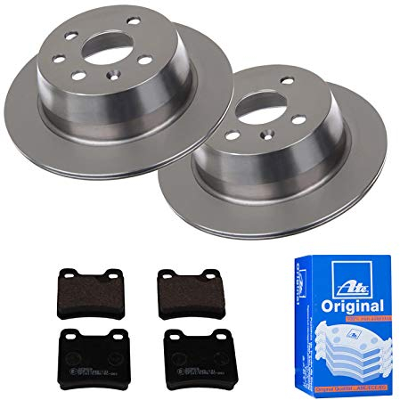 ATE Bremsen-Set 2 Bremsscheiben + Bremsbeläge Ø260 Einbau Hinten Bremsscheiben-Set Scheibenbremsen passend für Opel Astra F T92 Vectra A J89