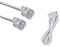 Vetrineinrete® Prolunga telefonica cavo da 1.5 3 5 10 metri connettori plug RJ11 modem telefono fac anti aggrovigliamento (3 mt) E21