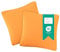PremiumShop321 2er-Set Jersey Qualitäts Kissenbezug Kissenhülle 100% Baumwolle mit Reißverschluss in 18 Farben und 7 Größen (orange, 80x80 cm)