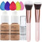 Phoera Foundation Concealer Cover Flüssigmatt Full Coverage Concealer Cover Shadows Skin Care Foundation Oil Control Erhellen Sie den langlebigen (105 Sand)