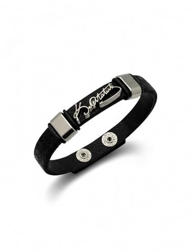 Gök-Türk Armband Lederarmband für Herren Unisex 'Mustafa Kemal Atatürk' Türkei Imza Unterschrift
