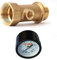 Wasserdruck Manometer 10bar + 3-wege Verteiler 1 Hauswasserwerk Gartenpumpe