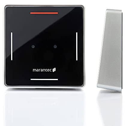 Marantec Digital 644 Wandsender 868 MHz, 2-Kanal Drucktaster für Marantec Garagentorantriebe, Schwarz