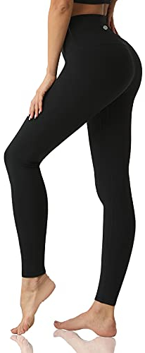 Desol Sport Leggings Damen, Lange Blickdicht Sporthose Hohe Taille Yoga Leggings Laufen Gym Bauchkontrolle Tights