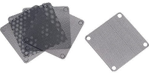 sourcing map PC Dust Fan Screen with Screws for Cooling Dustproof Case Cover PVC 60mm 5pcs